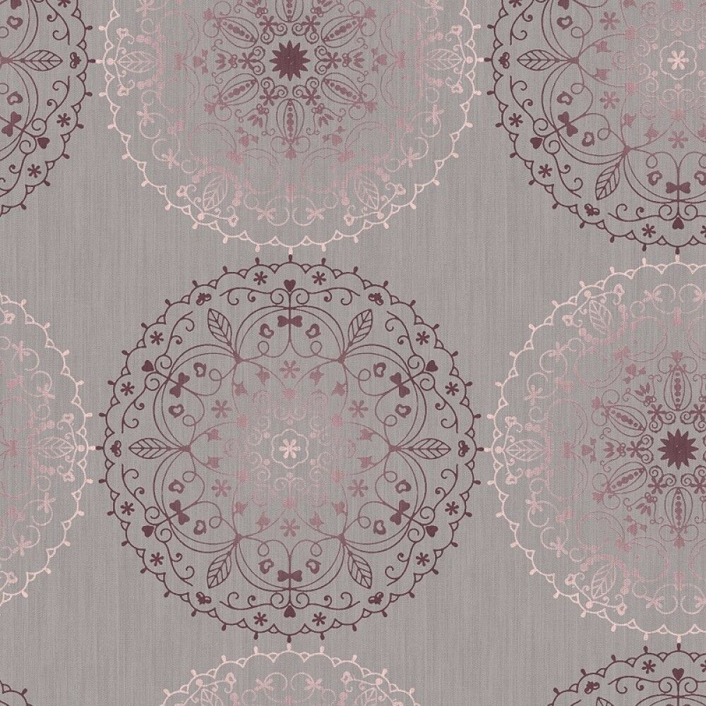 DUK MONTE CARLO CHARLENE GRÅ RUND 150CM