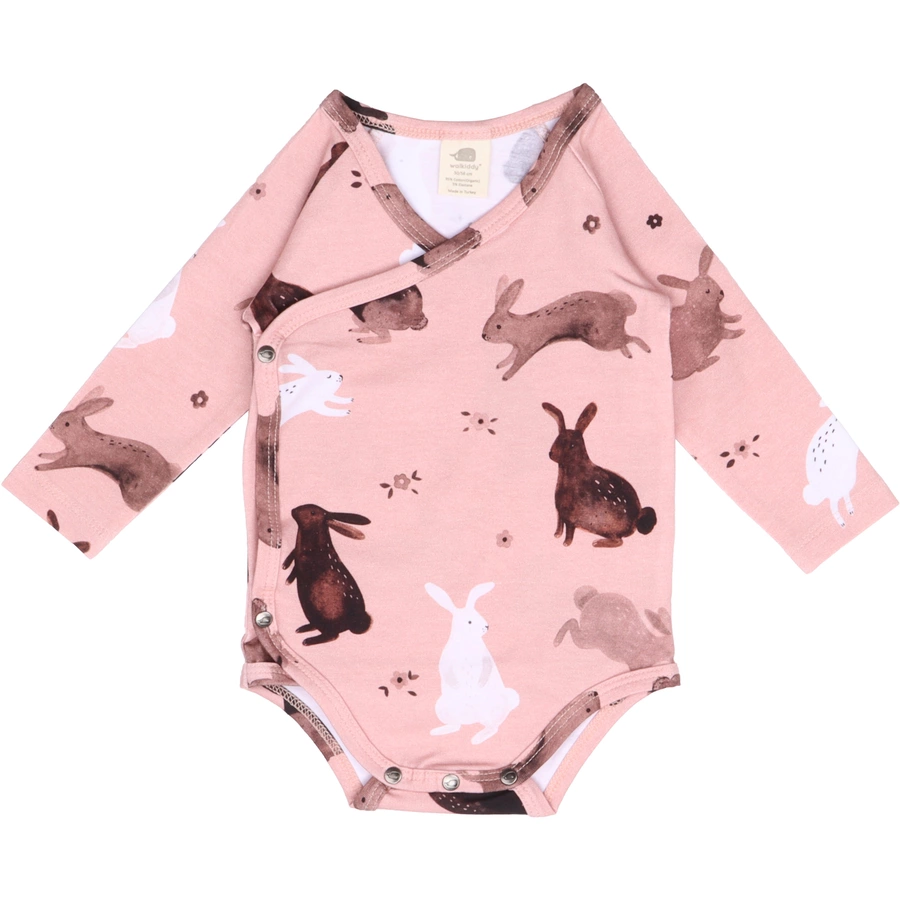 Walkiddy Wickelbody Happy Rabbits altrosa