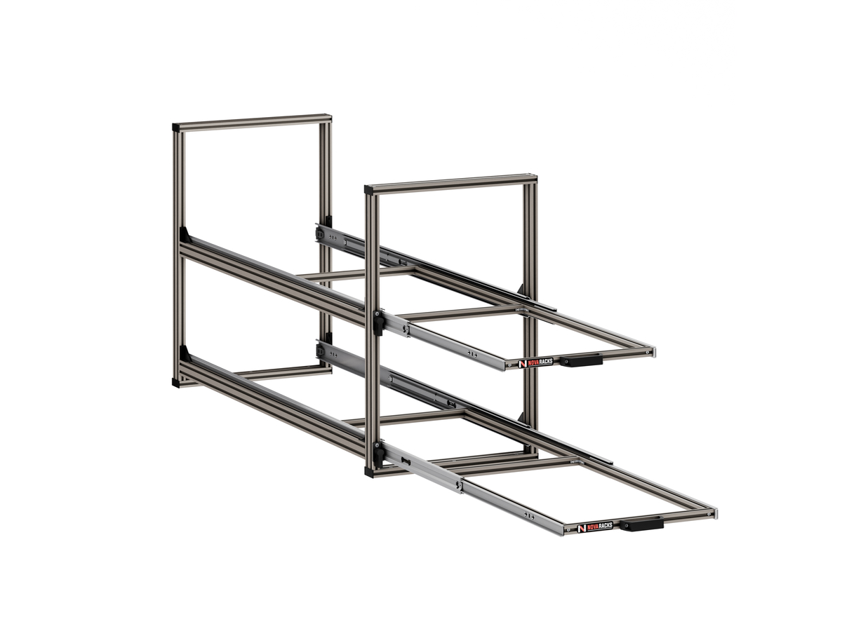 Nova Racks Serie V 2 Levels schuifopbergsysteem - 40x120x55 cm
