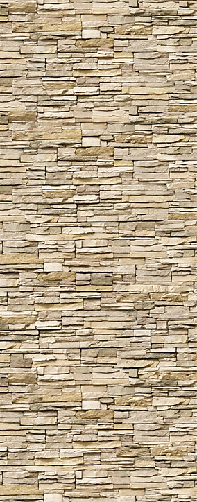 Lot de 2 panneaux muraux de salle de bains l.100x255 cm, décor parement clair, Schulte DécoDesign
