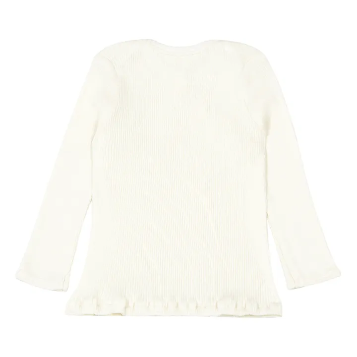Minimalisma T-shirt Belfast Soie et Coton | Blanc cassé
