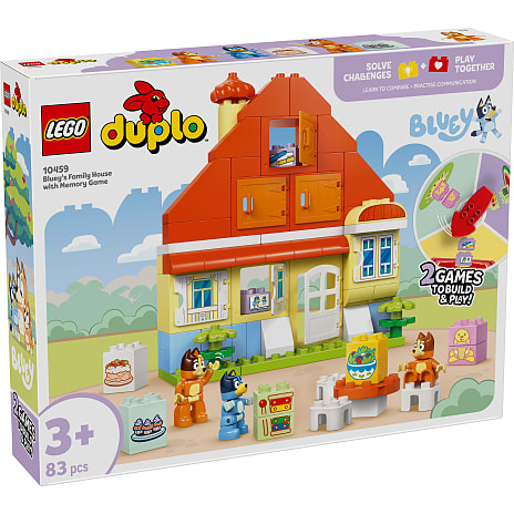 LEGO DUPLO Bluey: Blueys families hus med huskespil 10459