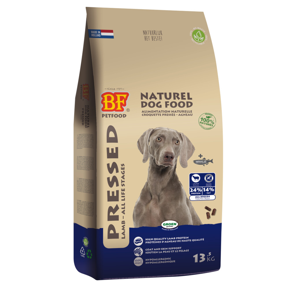 BF Petfood Vleesbrok Geperst Hondenbrokken Lam13,5 kg