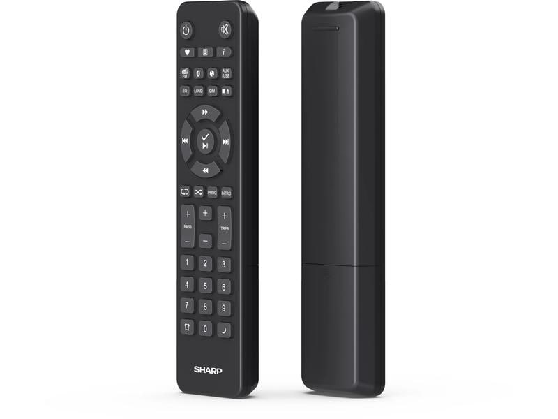 Sharp Micro-HiFi Anlage XL-B520D – Schwarz Hi-Fi-Micro-System mit DAB /FM-Tuner und Bluetooth