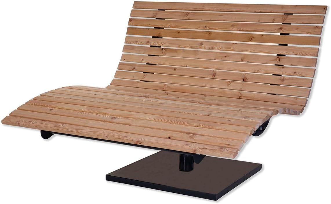 Waldsofa Swing, drehbar 360°, Lärche, für 2-3 Personen, Sonnenliege, Wellenliege, Relaxliege, Himmelsliege, Holzliege für den Garten