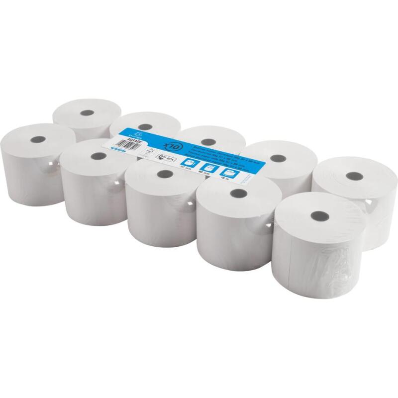 Bobines Caisses Exacompta 40340E - l 57 mm x L 76 m, Ø 80 mm - 1 pli(s) - paquet de 10