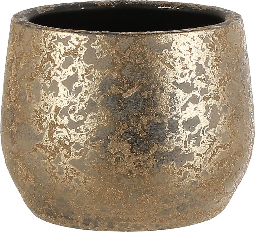 Mica Decorations bloempot Clemente goud D 19,5 H 15,5 cm
