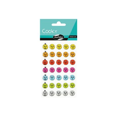 Maildor - 1 feuille gommettes appréciation - coloris assortis