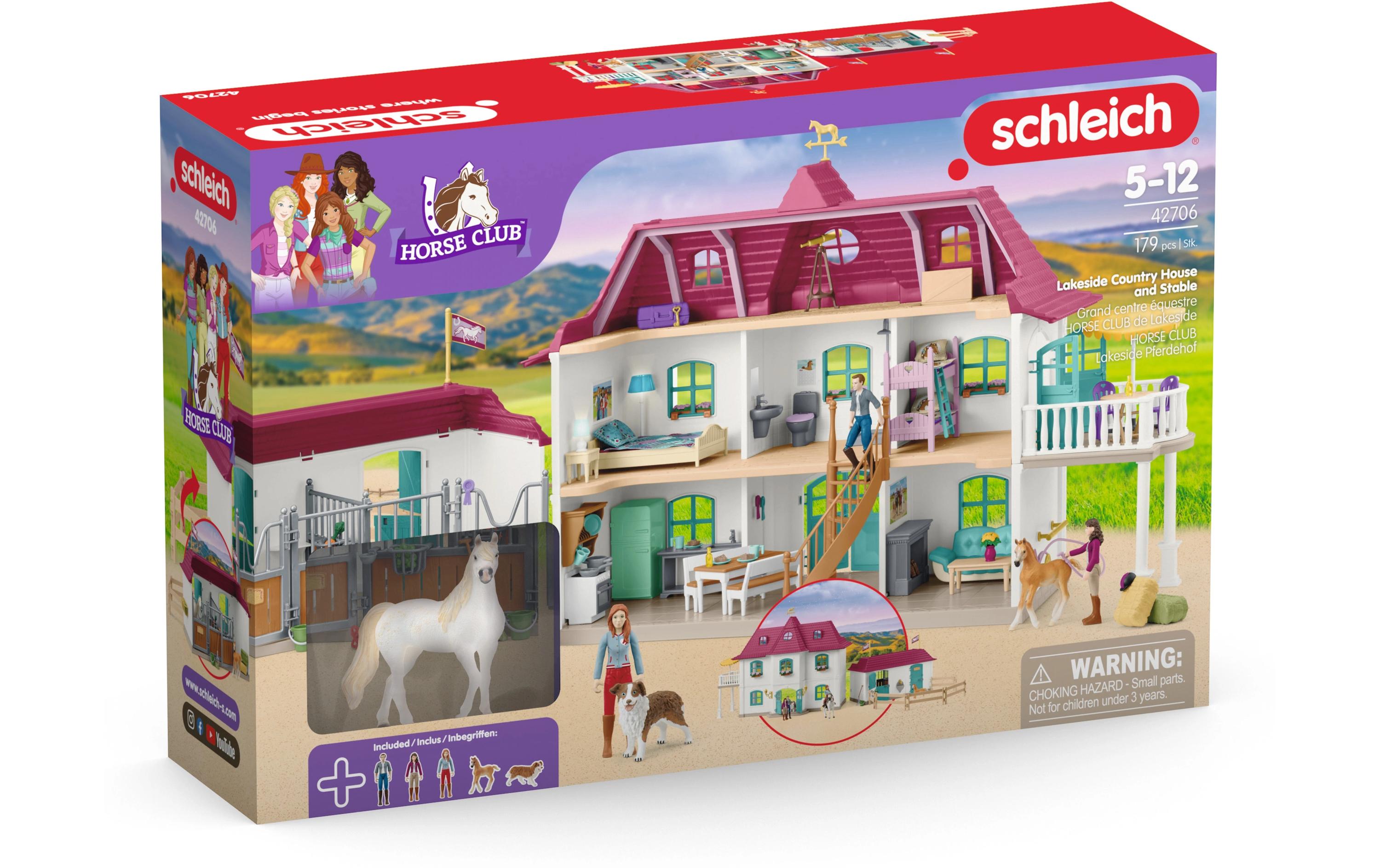 Spielfigurenset Horse Club Lakeside Pferdehof<br>Playset fördert kreatives Spielen