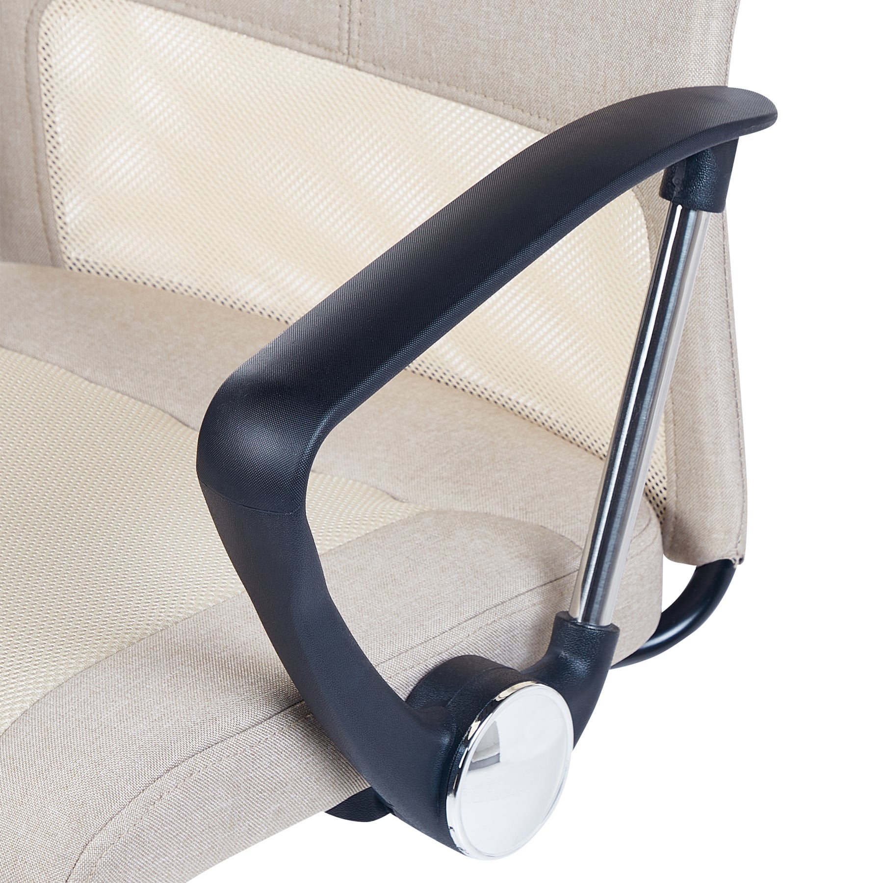 Beliani - PIONEER - Bureaustoel - Beige - Polyester