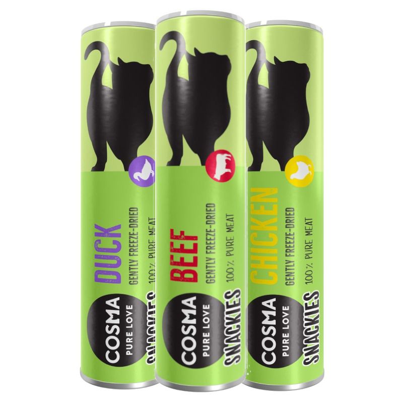 Offre découverte Cosma Snackies Friandises lyophilisées pour chat