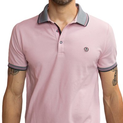 Polo à manches courtes homme Polo Tricolore ROSE BENSON & CHERRY