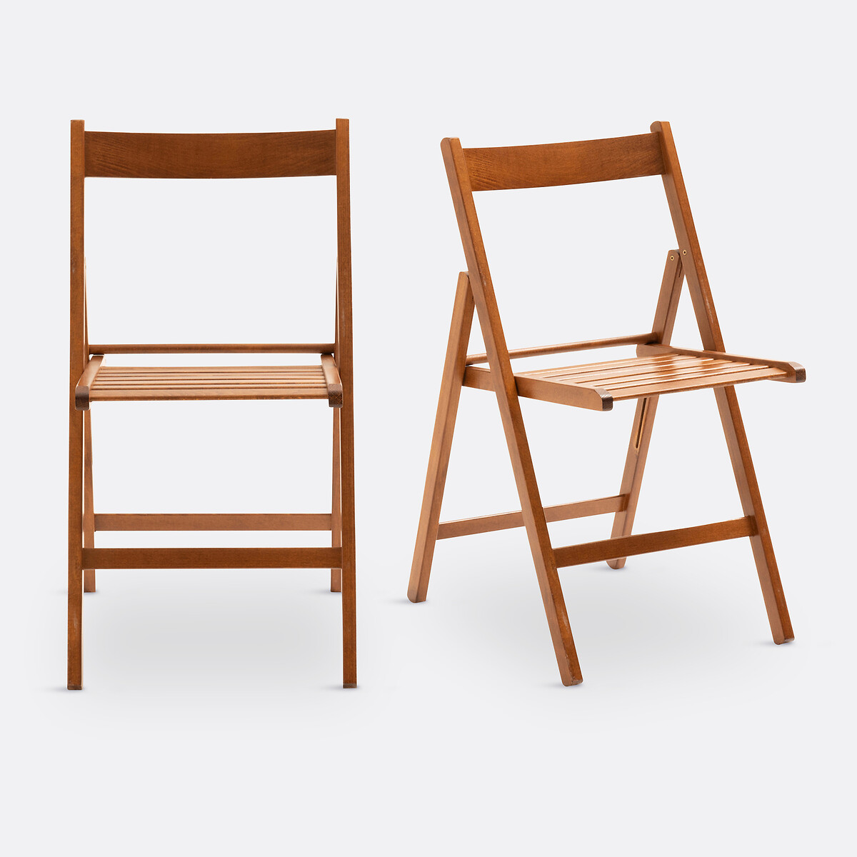 SO'HOME<br>Conjunto de 2 cadeiras dobráveis, faia maciça, Yoann