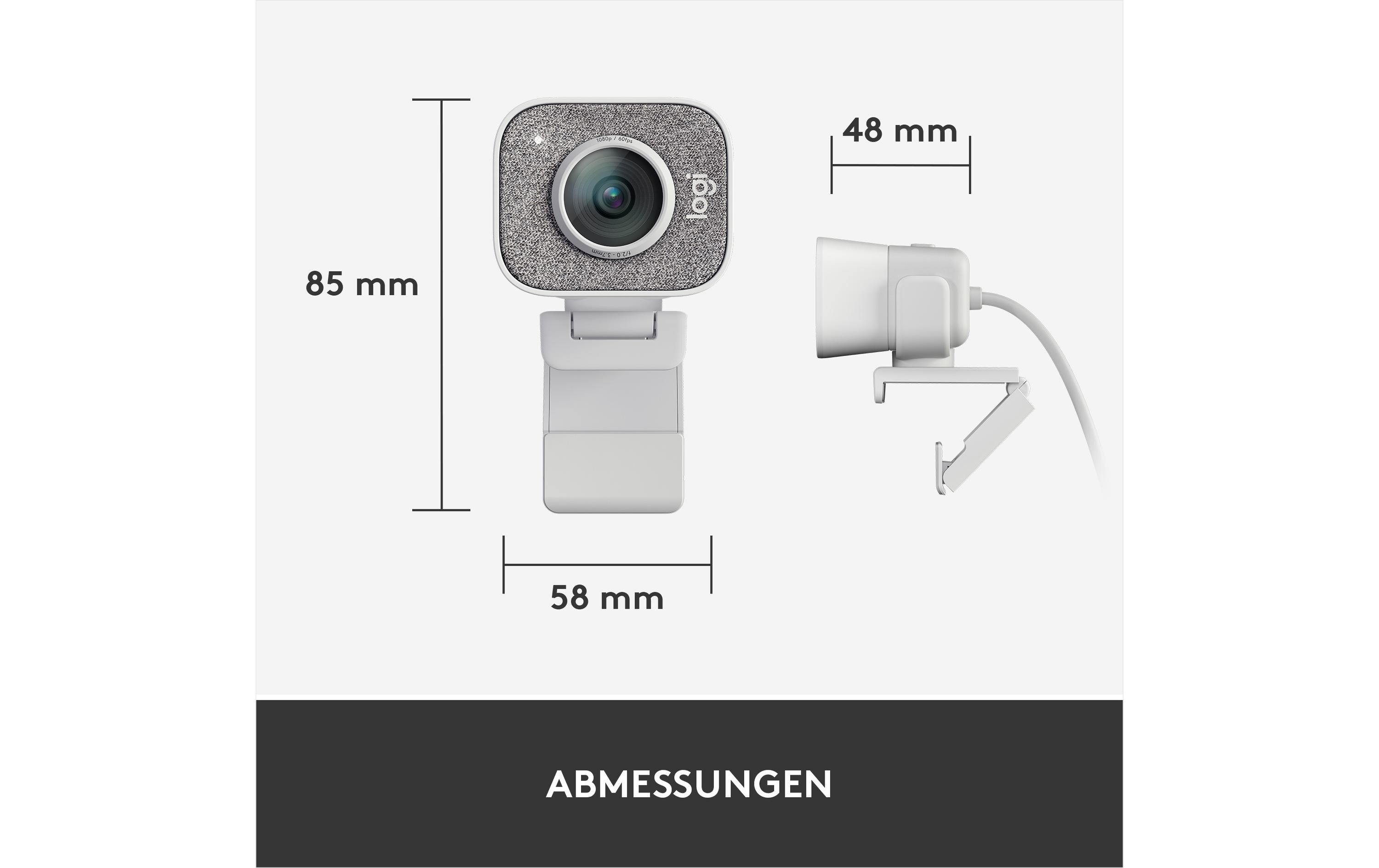 Webcam StreamCam Weiss<br>Full-HD Streaming Webcam mit USB-C Anbindung