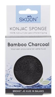 Skoon Konjac Sponge Bamboo Charcoal 1ST