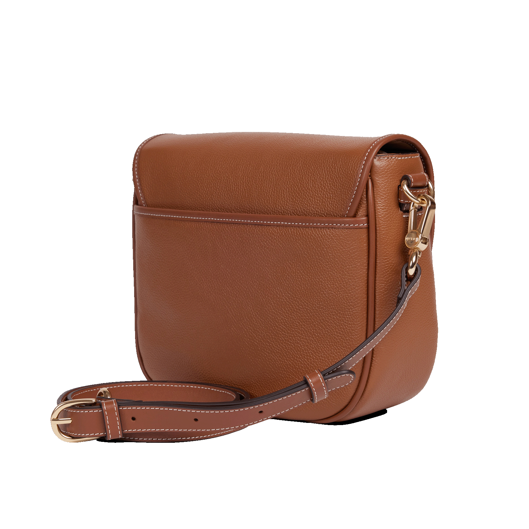 OLIVIA - Sac bandoulière besace en cuir | Marron