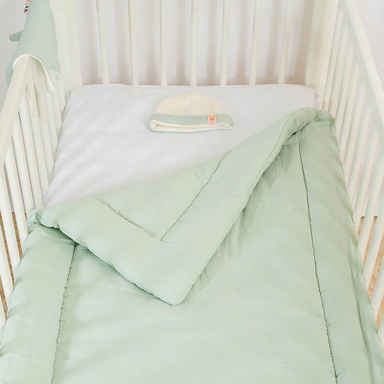 Papate Edredon en Coton Bio vert - 70x120 cm