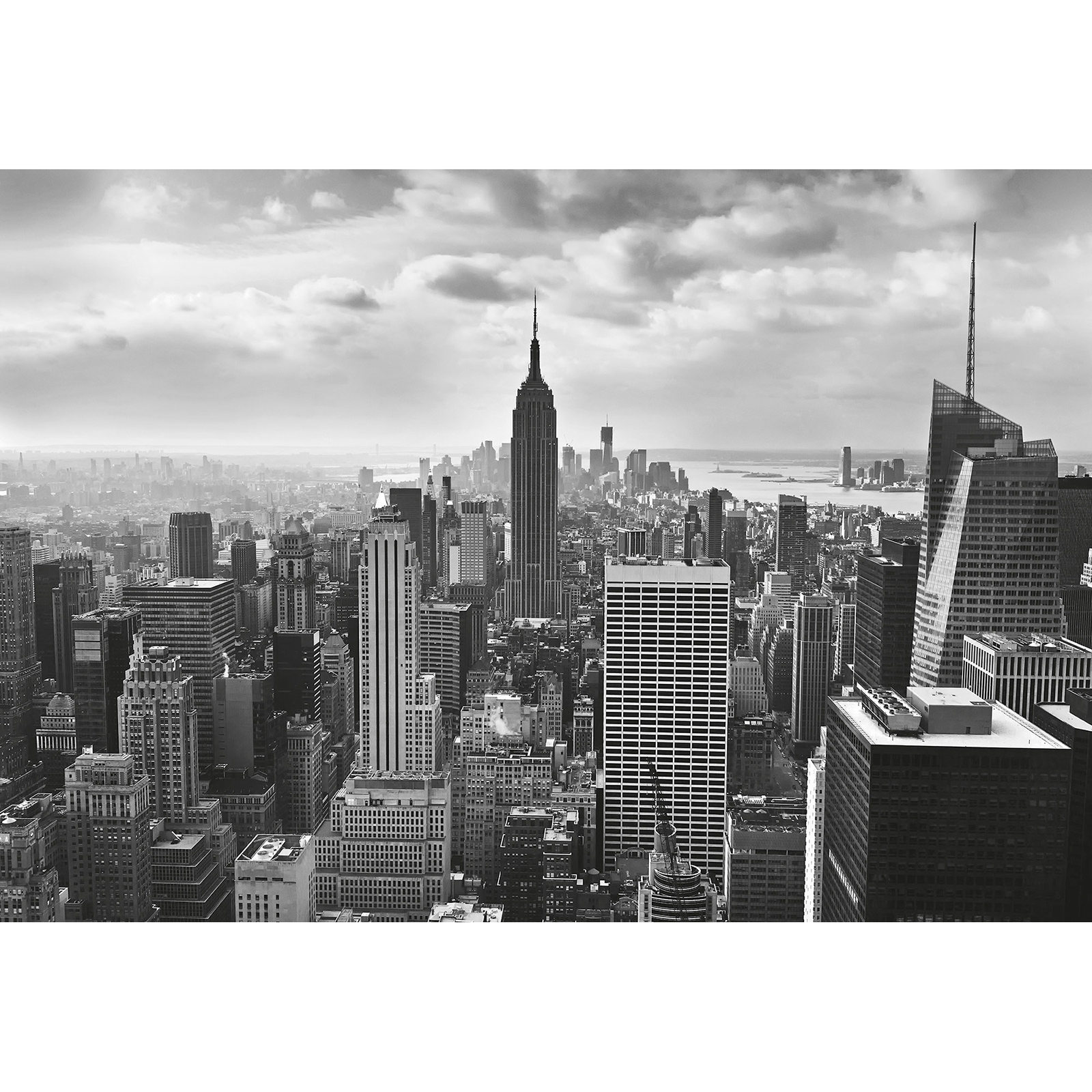 Papier-Fototapete NYC BLACK AND WHITE - 368x254 cm