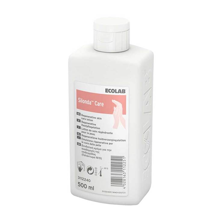 Silonda Care Hautpflege Lotion Spenderflasche ohne Dosierpumpe, 500 ml