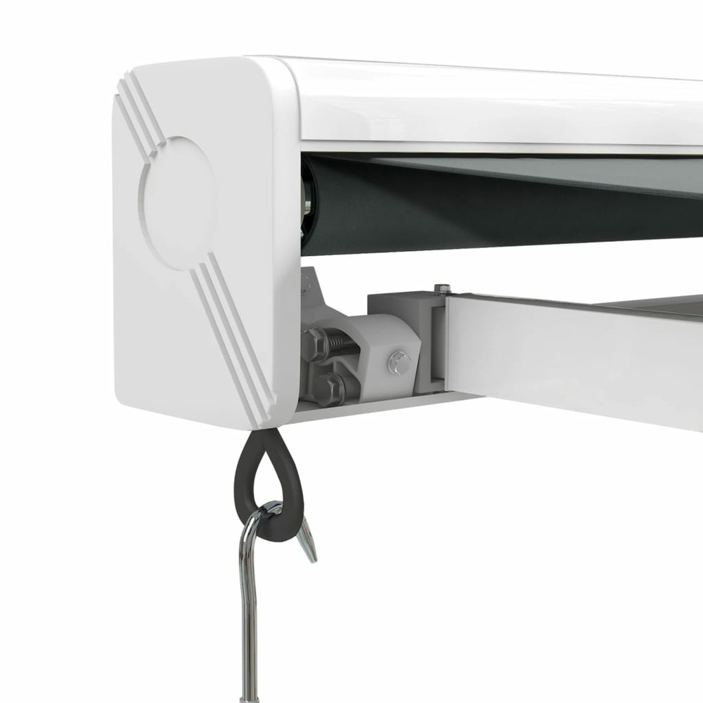 Auvent rétractable anthracite 4,5x3 m tissu et aluminium