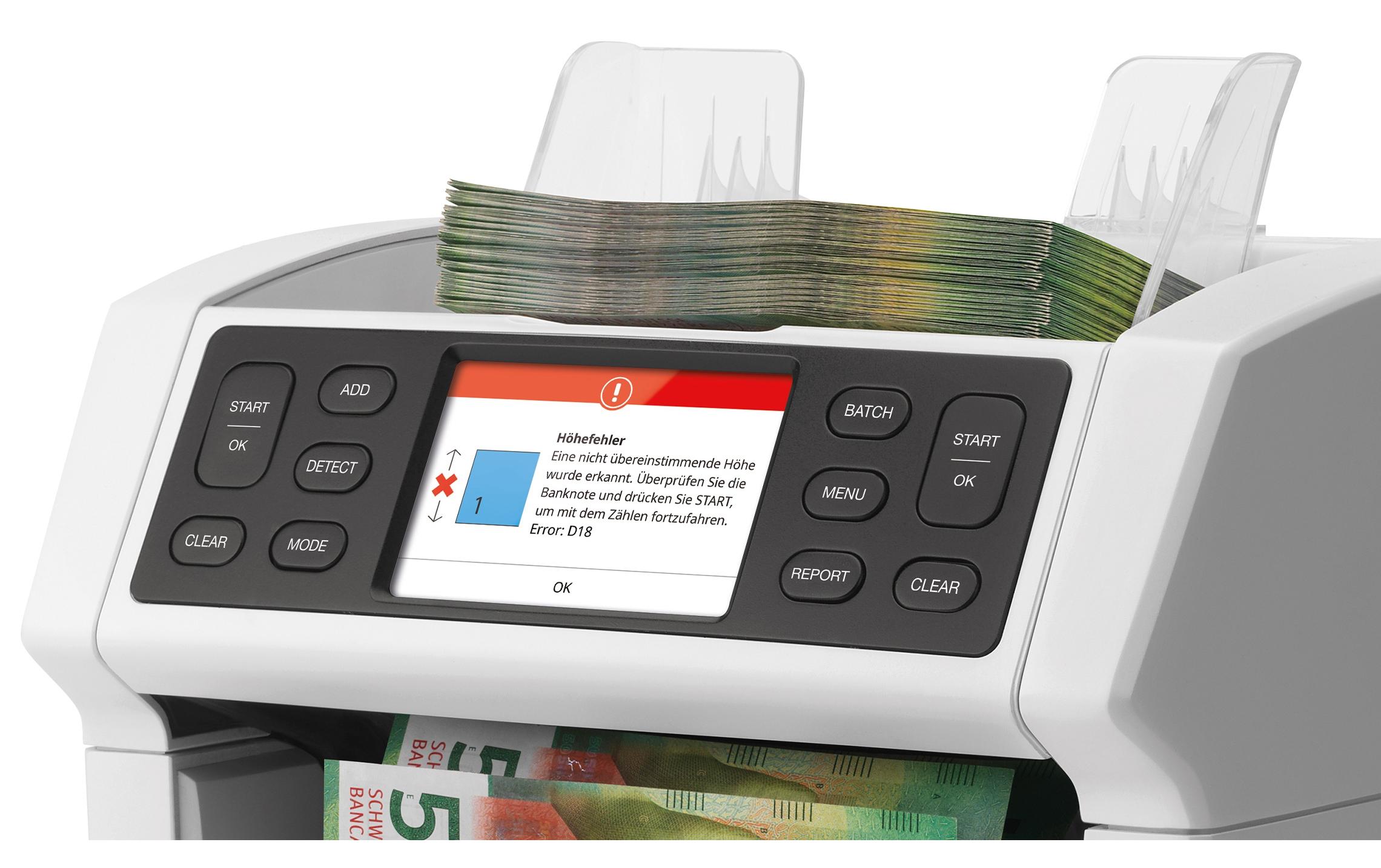 Geldscheinprüfer 2865-S<br>Banknotenwertzähler für gemischte Währungen