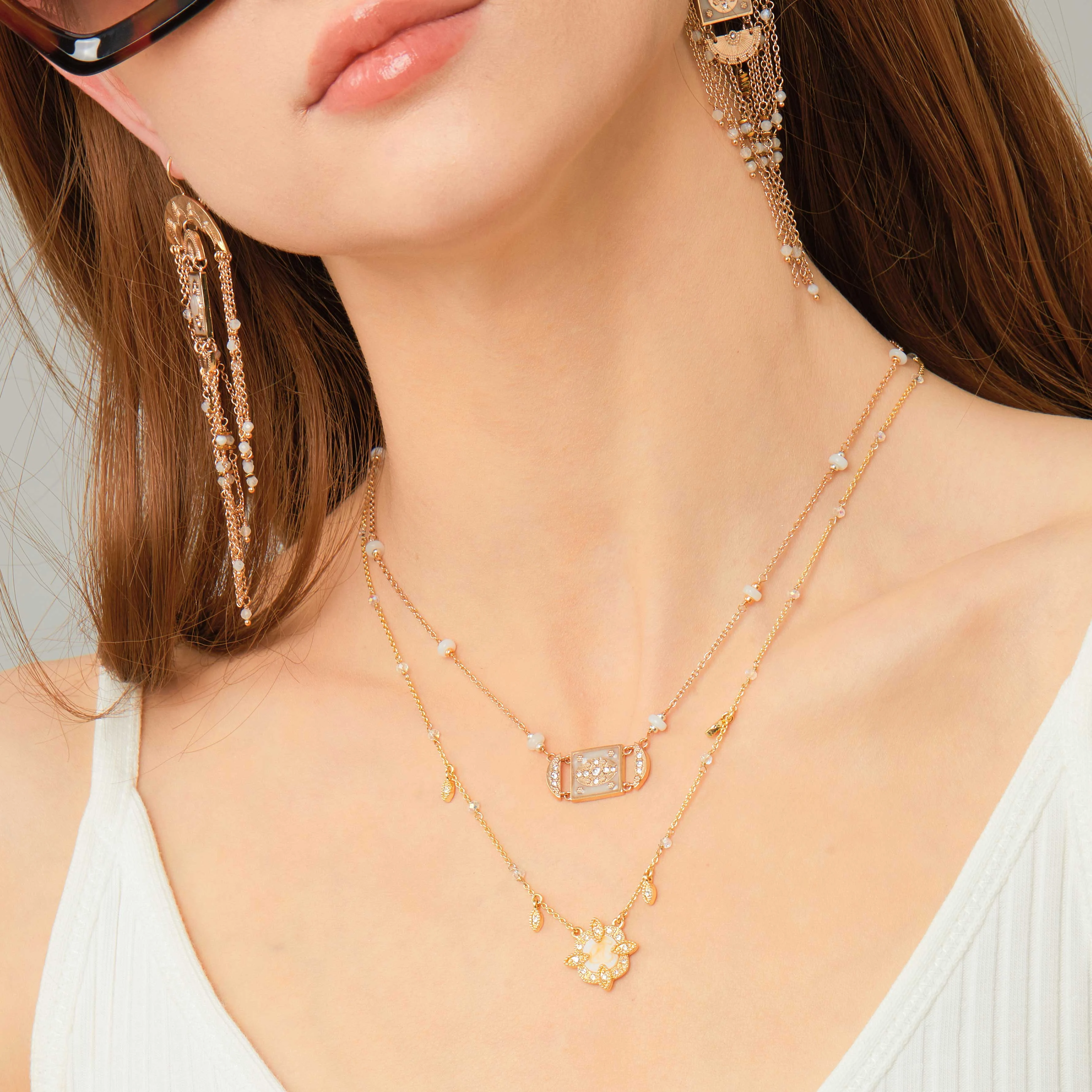 VENERA - Collier avec pendentif | Doré