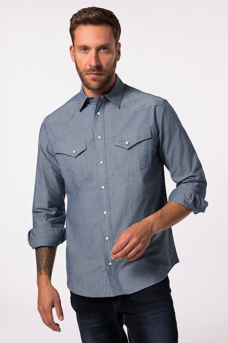 Hemd, Langarm, Cowboy, Kentkragen, Modern Fit, bis 8 XL