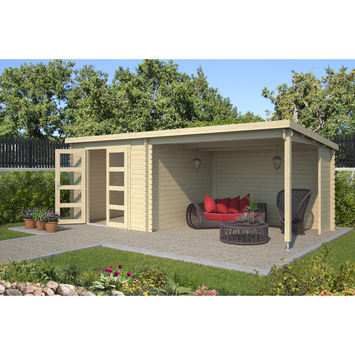 Tuinhuis Manuel met overkapping 620x309 cm