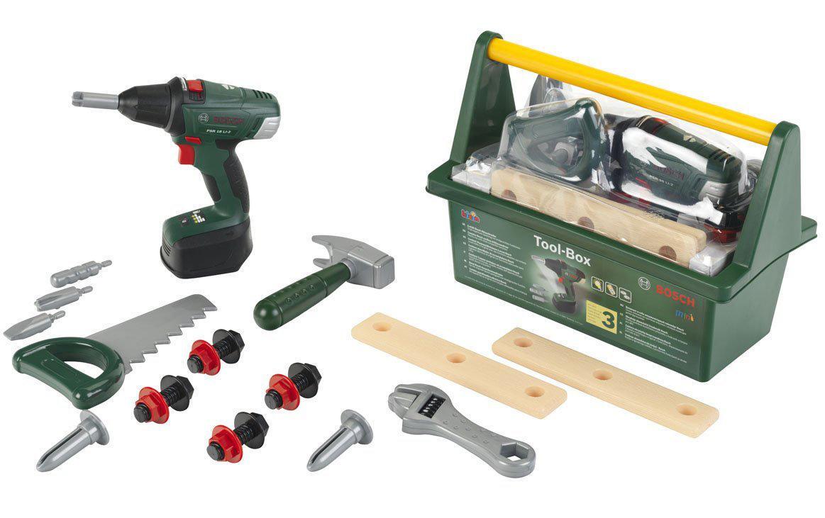 Handwerker BOSCH Toolbox + AkkuschrauberWerkzeug-Set