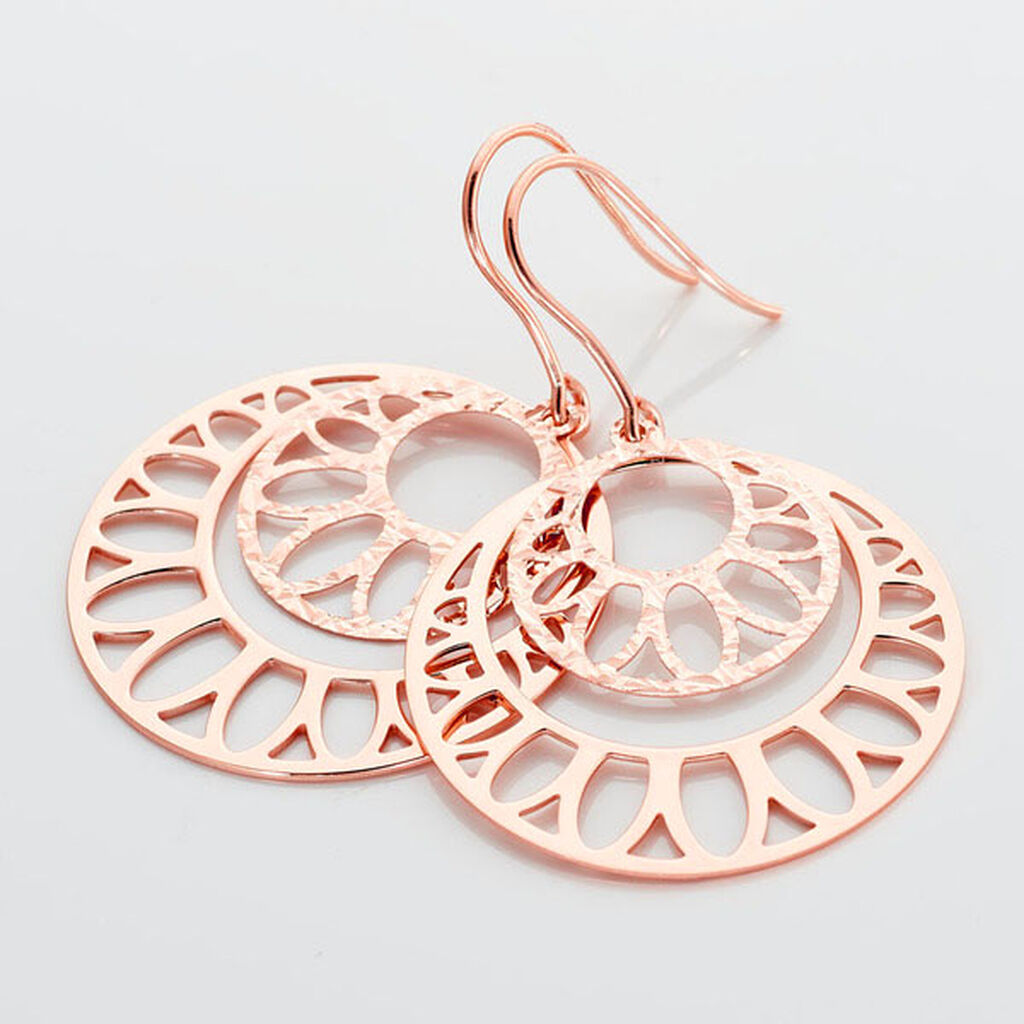 Boucles D'oreilles Pendantes Slorane Argent Rose