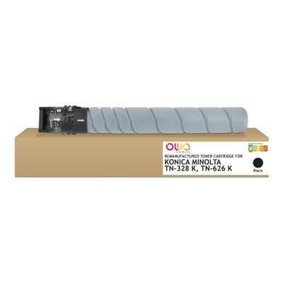 Cartouche laser compatible Konica Minolta TN328K/TN626K - noir - Owa
