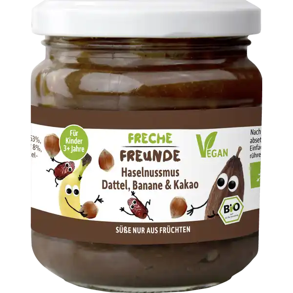 Bio Haselnussmus Dattel, Banane & Kakao