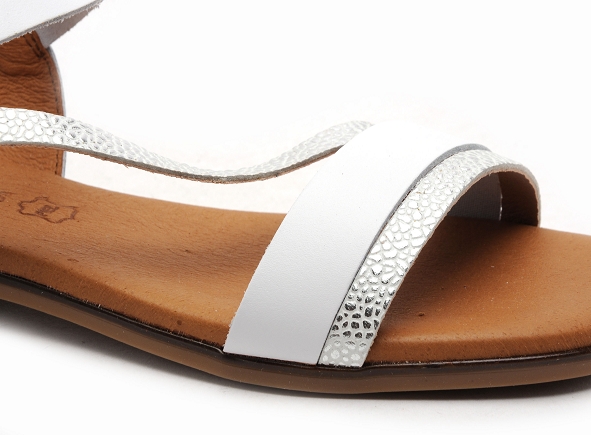 Eva frutos nu pieds plats femme 3015 blanc