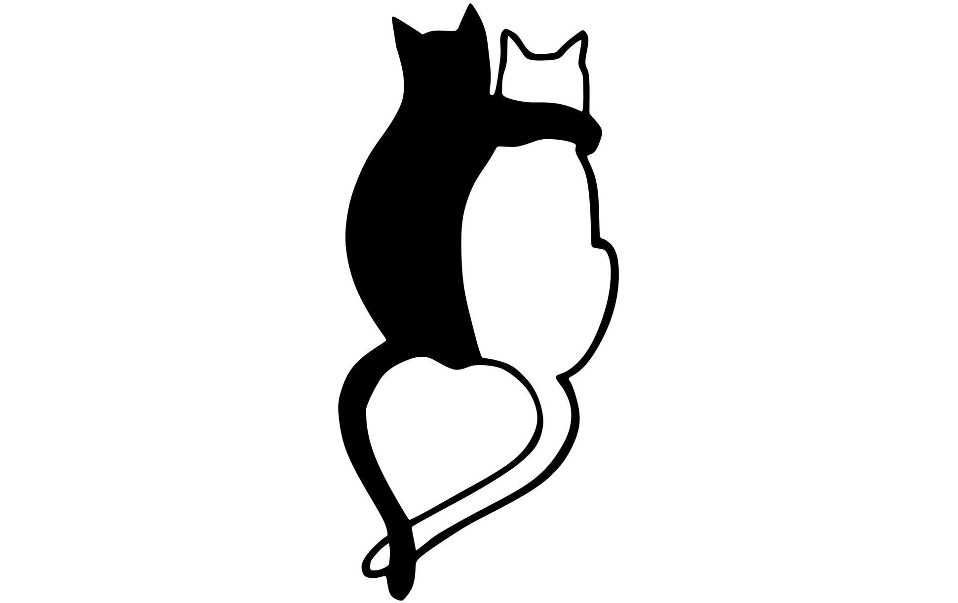 Wanddekoration Love Cats 33 x 70 cmWand-Accessoire