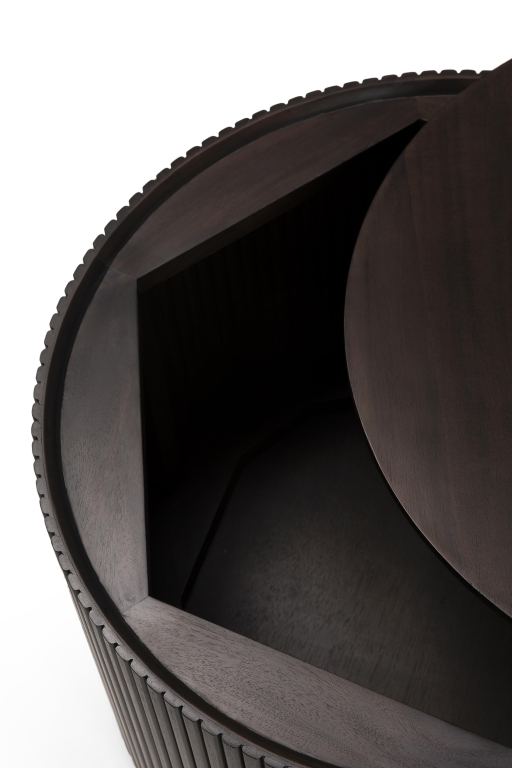 Ethnicraft Roller Max salontafel 60x60 dark brown