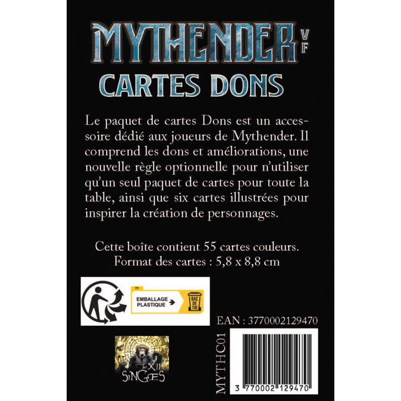 Mythender : Cartes Dons