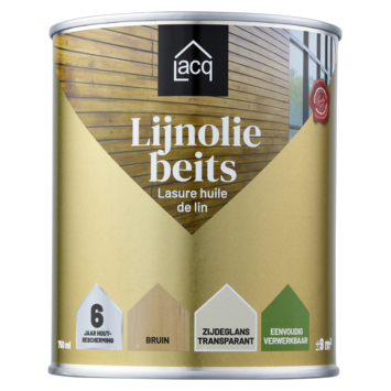 Lacq Lijnolie beits transparant bruin 750 ml
