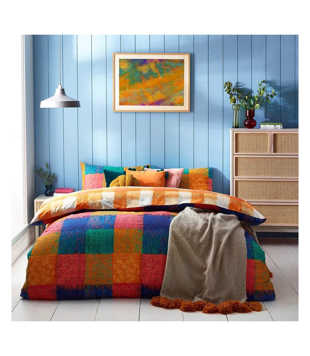 Furn - Parure de lit ALMA (Multicolore) - UTRV2799