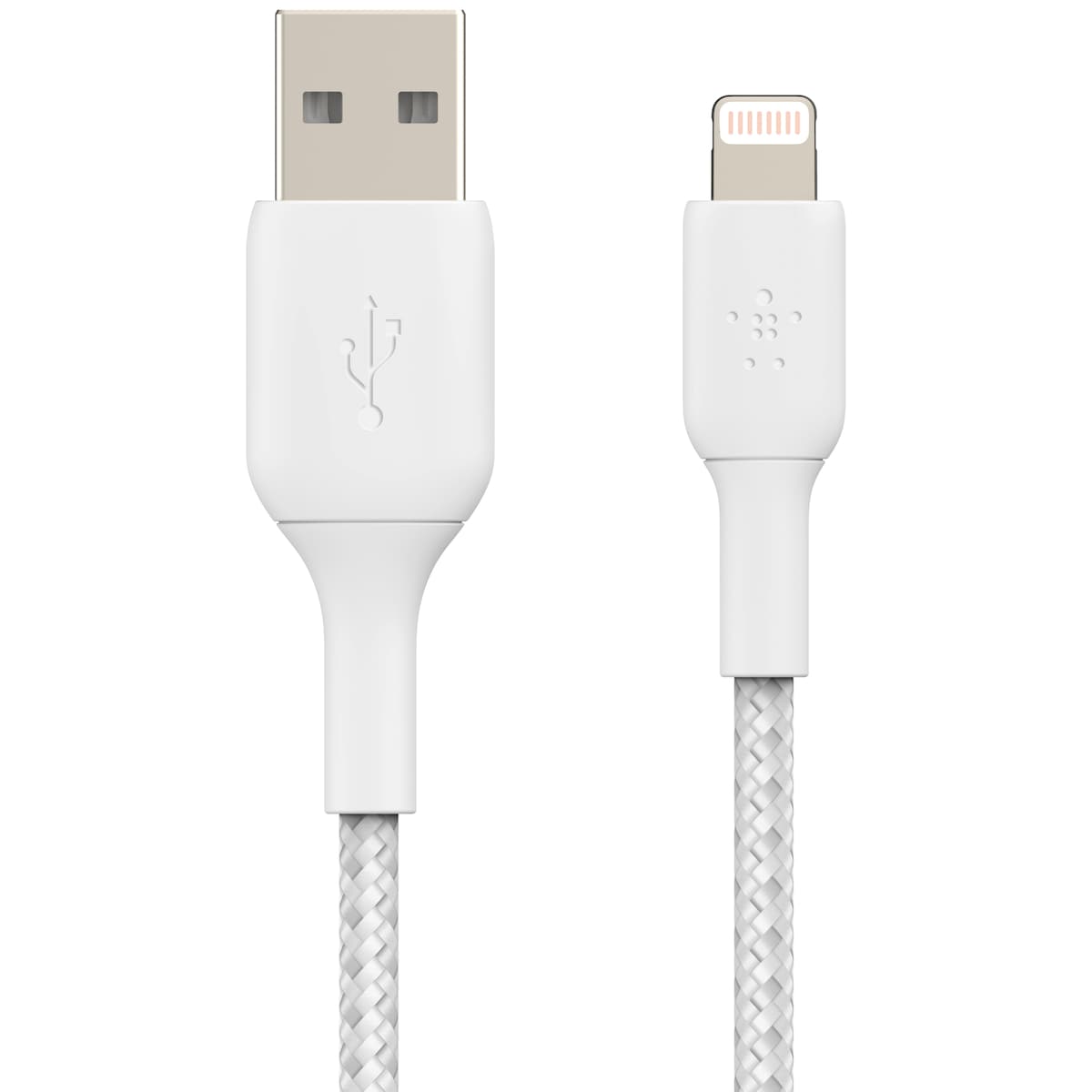 Belkin CAA002BT0MWH, 0,15 m, Lightning, USB A, Hankjønn, Hankjønn, Hvit