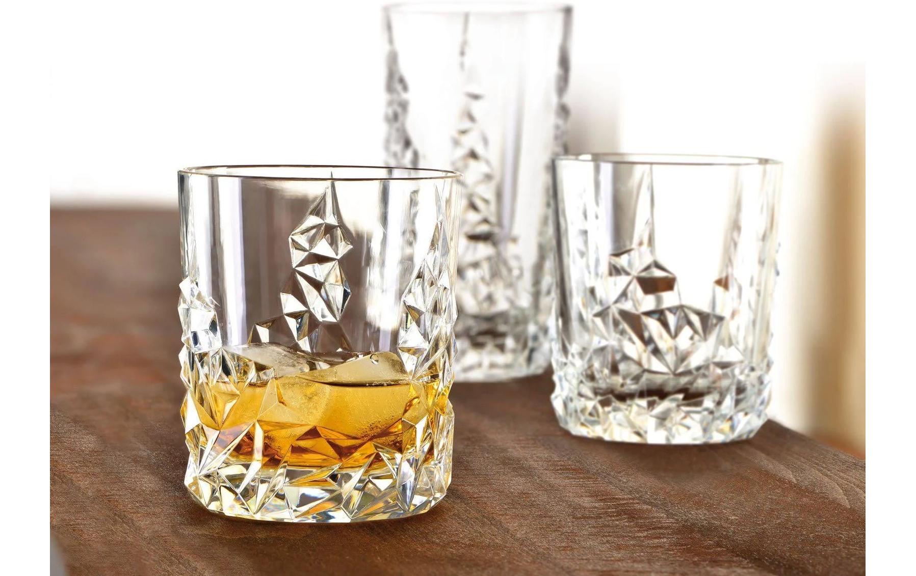 Whiskyglas Sculpture, 4 StückWhiskyglas-Set aus Kristallglas