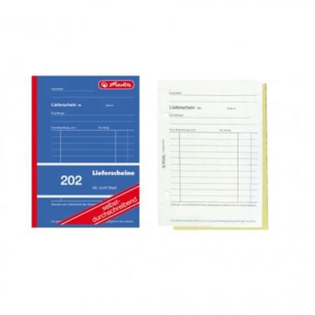 Herlitz Lieferscheinbuch A6 202 2 x 40 Blatt, selbstdurchschreibend