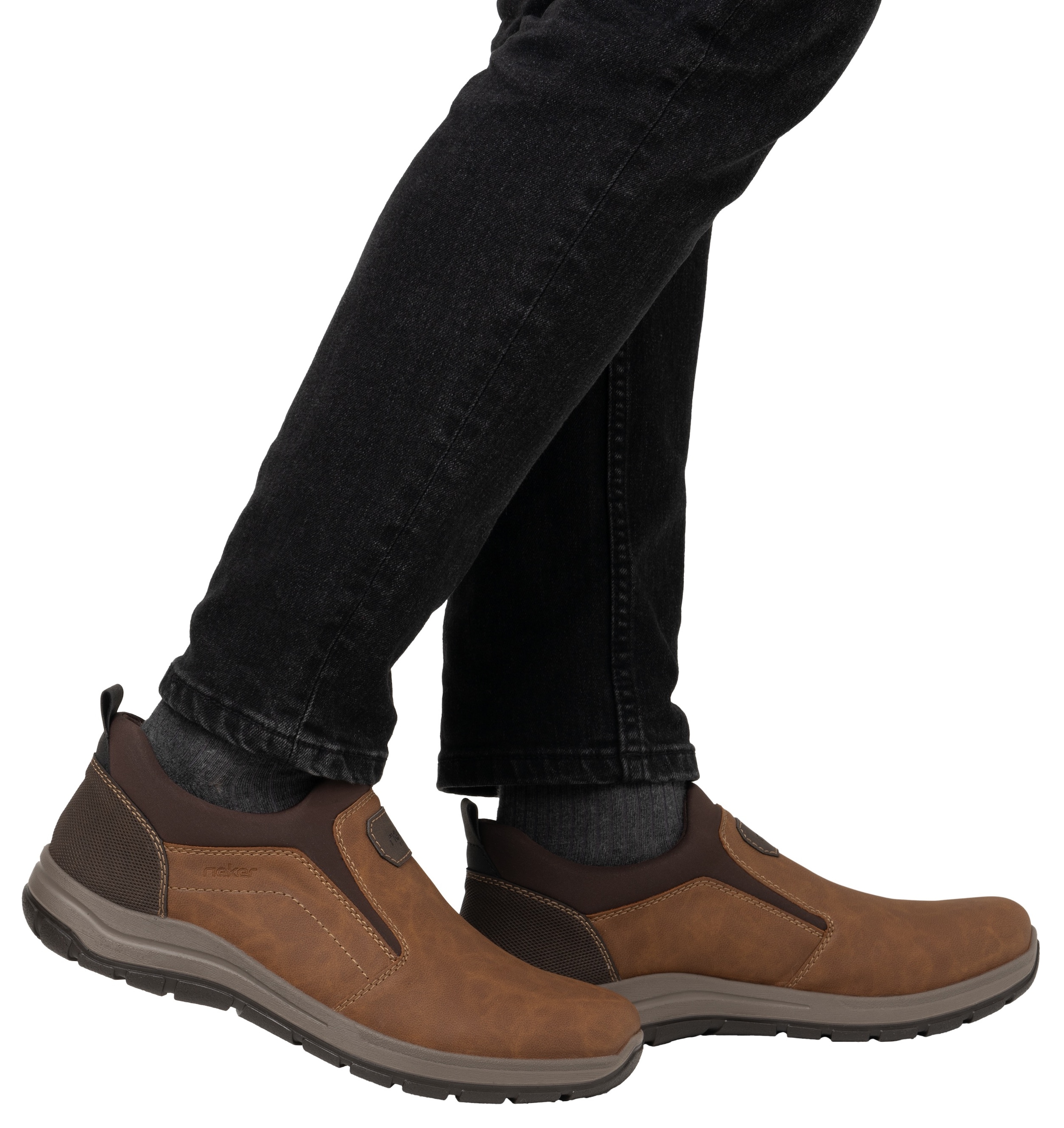 Rieker Slipper  , Schlupfschuh, Halbschuh, Freizeitschuh mit gepolstertem Schaftrand