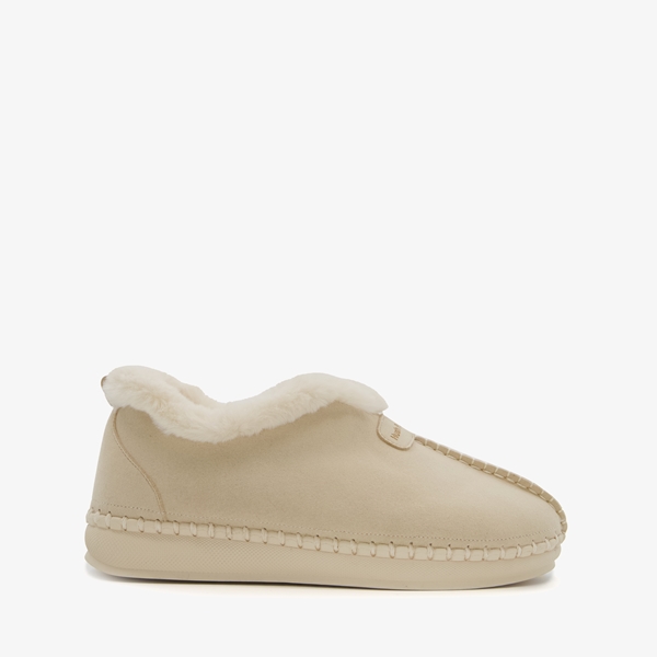 Hush Puppies gevoerde dames pantoffels beige