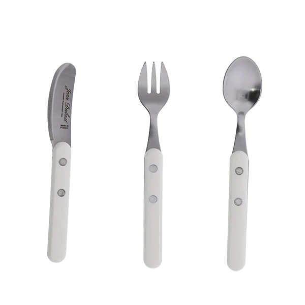 3 couverts enfants Bistrot à la française blanc Jean Dubost