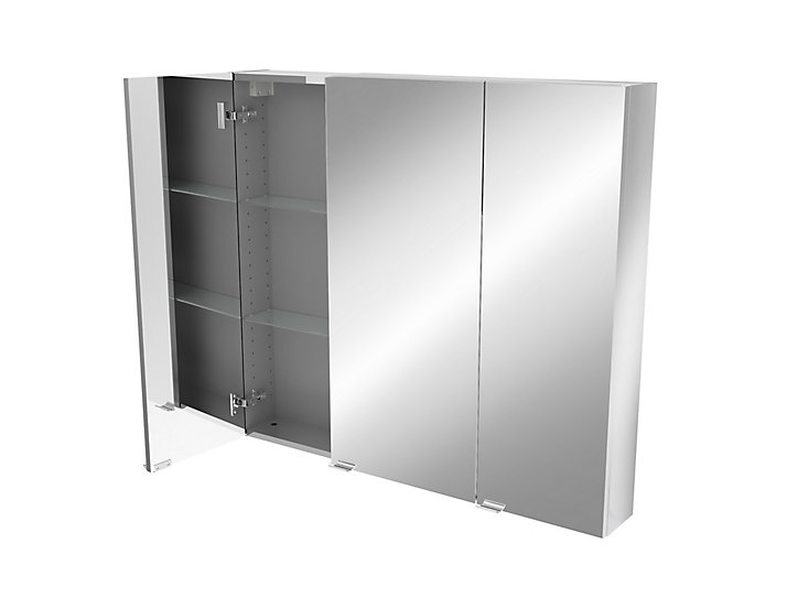 Armoire de salle de bains GoodHome Imandra miroir L.100 x H.90 x P.15 cm