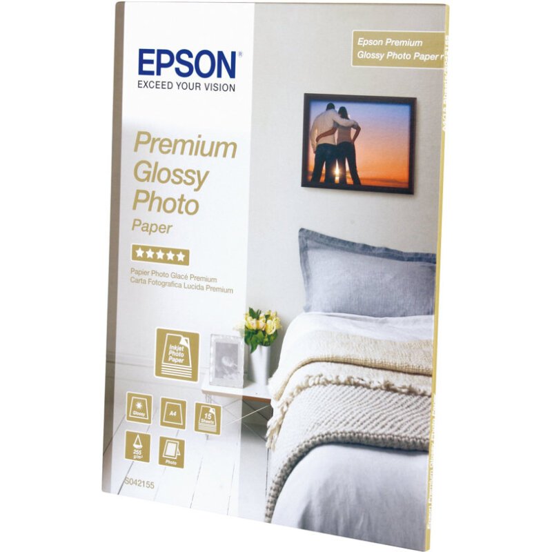 Epson Premium Glossy Photo Paper - A4 - 15 Feuilles