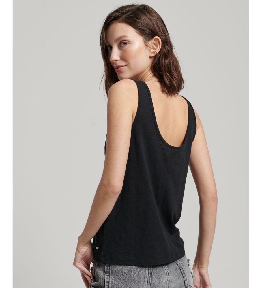 Camiseta de malha Superdry Studios preta