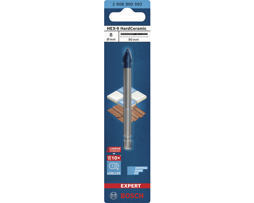 Bosch HEX-9 keramische boor, Ø 8x90mm EXPERT