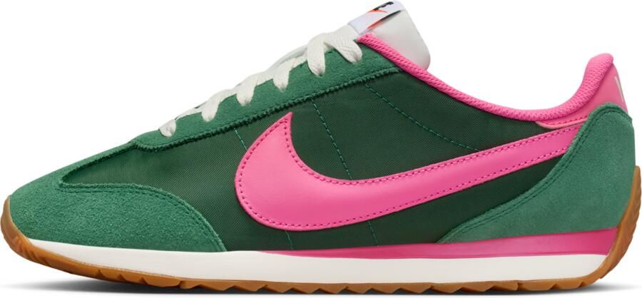 Nike Pacific leren sneakers groen roze