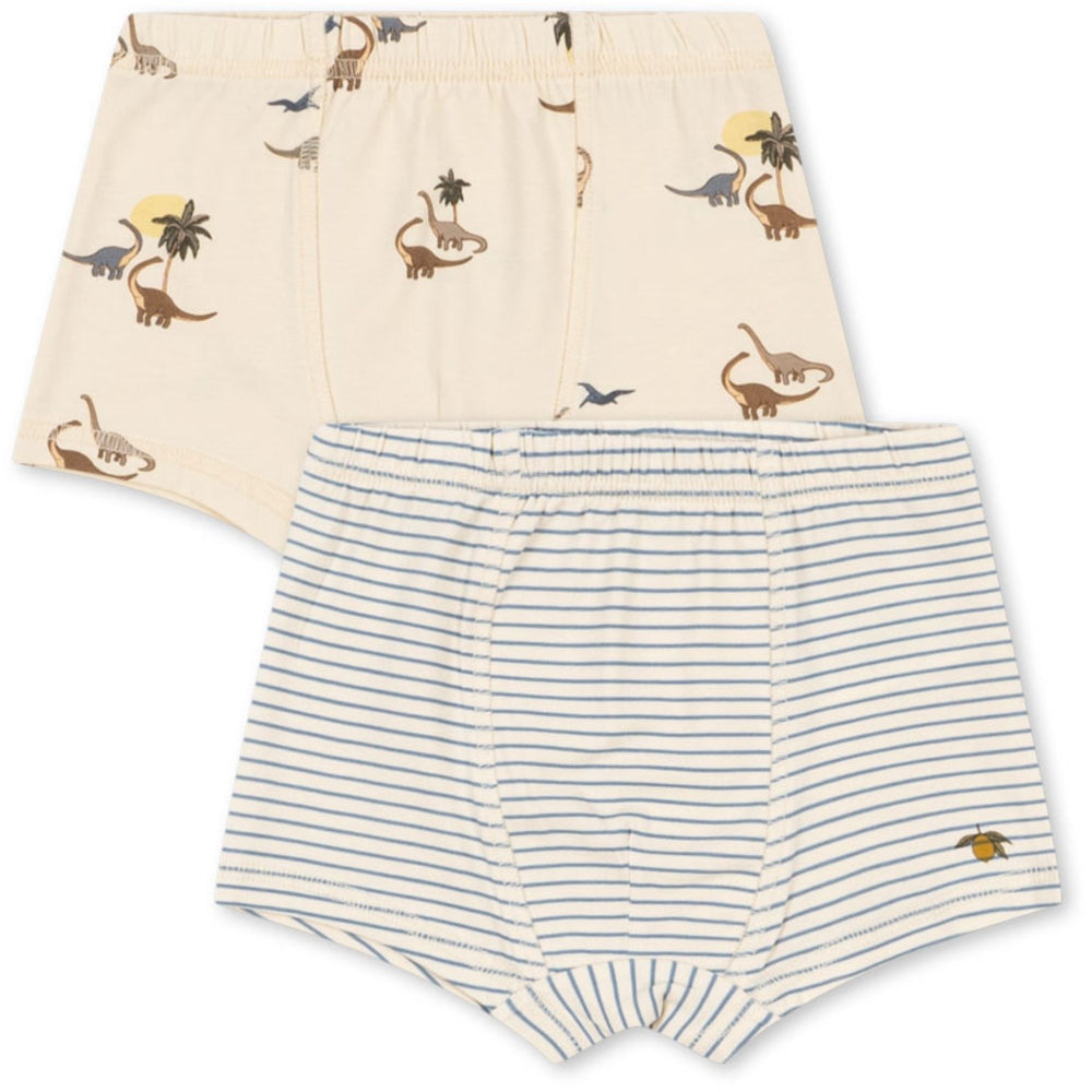 Køb Konges Sløjd Kubi/Stripe Bluie Basic 2 Pak Boy Underbukser GOTS